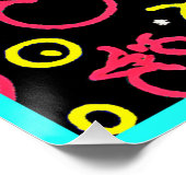 Neon Fruit Extravaganza Perfect Poster (Hoek)