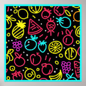 Neon Fruit Extravaganza Poster (Voorkant)