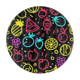 Neon Fruit Extravaganza Snijplank