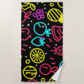 Neon Fruit Extravaganza Strandlaken (Voorkant)