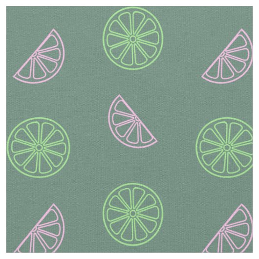 Neon Fruit Pattern Stof (Close Up)