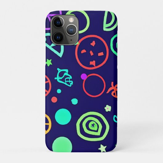 Neon Fruits Patroon Kleuren Case-Mate iPhone Case (Achterkant)