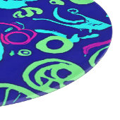 Neon Fruits Pattern Art Snijplank (Hoek)