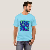 Neon Fruits Pattern Art T-shirt (Voorkant volledig)