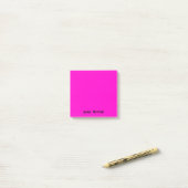 Neon Fuchsia Professioneel Minimalistisch Zwart Sc Post-it® Notes (Op bureau)