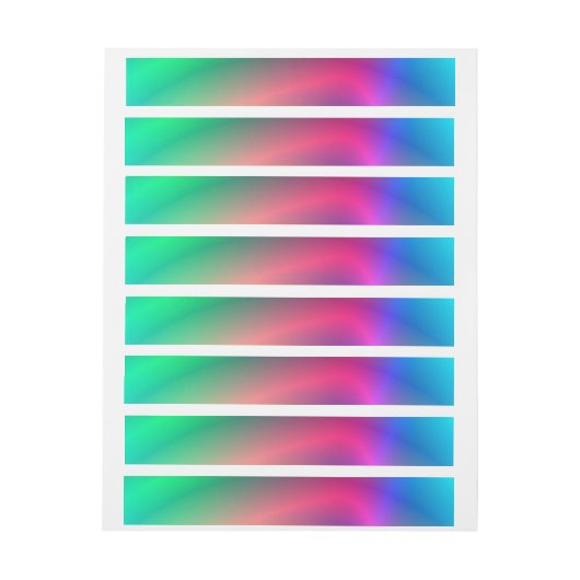 Neon Fun Omwikkelbaar Adreslabel (Vel)