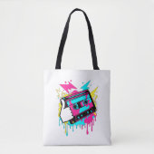 Neon Funk Thumbs-Up Tote Bag (Voorkant)