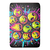 Neon Funky Emoji Mix Badmat (Voorkant Verticaal)