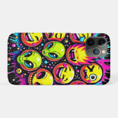 Neon Funky Emoji Mix Case-Mate iPhone Case (Achterkant (horizontaal))