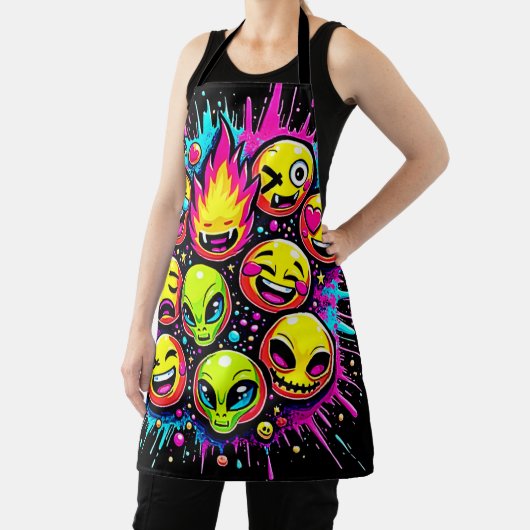 Neon Funky Emoji Mix Schort (Insitu)