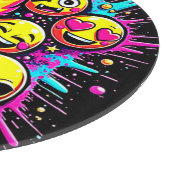 Neon Funky Emoji Mix Snijplank (Hoek)