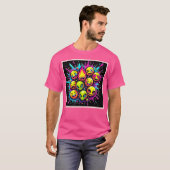 Neon Funky Emoji Mix T-shirt (Voorkant volledig)