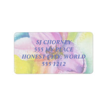 NEON FUNKY LILY ADRESETIKETTEN