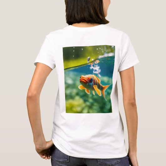 Neon Futuristic Gaming Controller T-Shirt Design. (Achterkant)