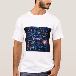Neon Fysica & Wiskunde Vergelijkingen T-shirt   We