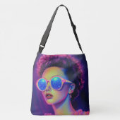 Neon Galaxy Glamour Crossbody Tas (Achterkant)