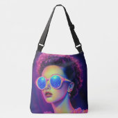 Neon Galaxy Glamour Crossbody Tas (Voorkant)