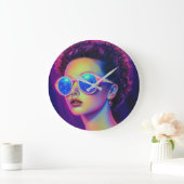 Neon Galaxy Glamour Grote Klok (Huis)