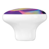 Neon Galaxy Glamour Keramische Knop (Zijkant)