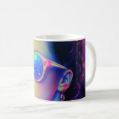 Neon Galaxy Glamour Koffiemok (Voorkant rechts)
