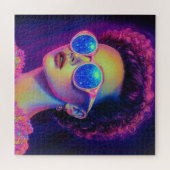 Neon Galaxy Glamour Legpuzzel (Horizontaal)