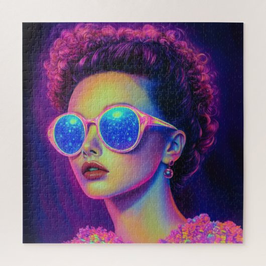 Neon Galaxy Glamour Legpuzzel (Verticaal)