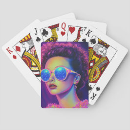 Neon Galaxy Glamour Pokerkaarten