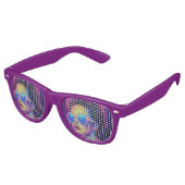 Neon Galaxy Glamour Retro Zonnebril (Gekanteld)