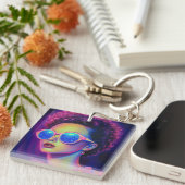 Neon Galaxy Glamour Sleutelhanger (Voorkant Rechts)