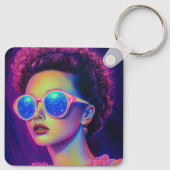 Neon Galaxy Glamour Sleutelhanger (Achterkant)