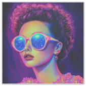 Neon Galaxy Glamour Sticker (Voorkant)