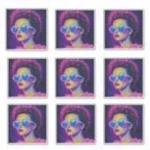 Neon Galaxy Glamour Sticker (Voorkant)