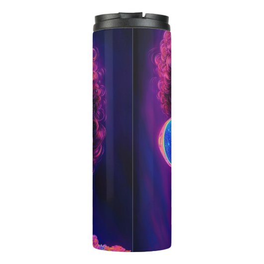 Neon Galaxy Glamour Thermosbeker (Achterkant)