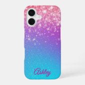 Neon Galaxy Gradient iPhone 16 Hoesje (Achterkant)