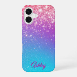 Neon Galaxy Gradient iPhone 16 Hoesje