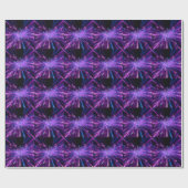 Neon Galaxy kosmische Abstracte achtergrond Cadeaupapier (Vlak)