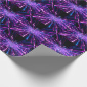 Neon Galaxy kosmische Abstracte achtergrond Cadeaupapier (Hoek)