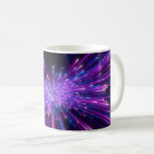 Neon Galaxy kosmische Abstracte achtergrond Koffiemok (Voorkant rechts)