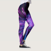 Neon Galaxy kosmische Abstracte achtergrond Leggings (Rechts)