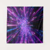Neon Galaxy kosmische Abstracte achtergrond Wandkleed (Voorkant (horizontaal))