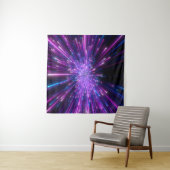 Neon Galaxy kosmische Abstracte achtergrond Wandkleed (In Situ (horizontaal))