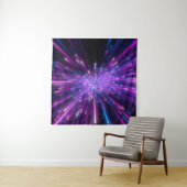 Neon Galaxy kosmische Abstracte achtergrond Wandkleed (In situ)