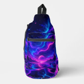 Neon Galaxy Landschapschoudertas Sling Bag (Voorkant)