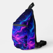 Neon Galaxy Landschapschoudertas Sling Bag (Rechterhoek)