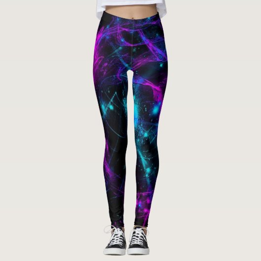 Neon Galaxy Leggings (Voorkant)