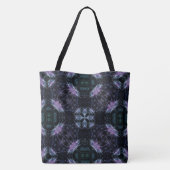 Neon Galaxy Mandala met futuristische gloed Tote Bag (Achterkant)
