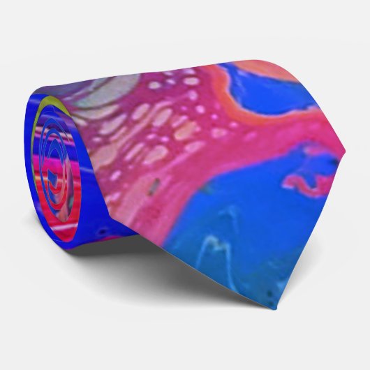 Neon Galaxy Stropdas (Opgerold)