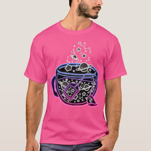 Neon Galaxy Tea (Purplepink) T-shirt (Voorkant)