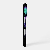 Neon Galaxy Tiger Glowing Eyes Phone Case iPhone 16 Hoesje (Rechterkant)