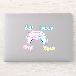 Neon gameontwerp aanpasbaar sticker